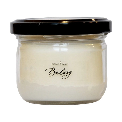 Cвеча «Bakery», соевый воск, хлопковый фитиль, 100 мл, фото 1.