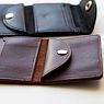 Cкладной кошелек-визитница ручной работы, Kokosina bags, натуральная кожа, коричневый, превью фото 4