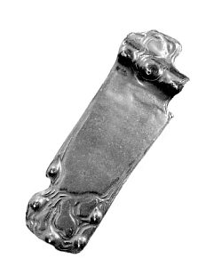 Подставка для благовоний Корсак с шипами, чёрная, керамика