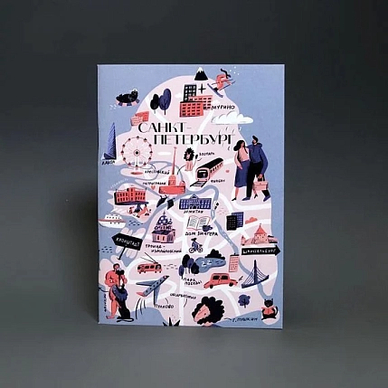 Блокнот Подписные изделия «Марка. Карта Петербурга», фото 2.