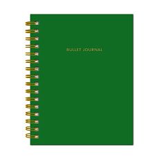 Блокнот-органайзер Bullet Journal, тёмно-зелёный, А5