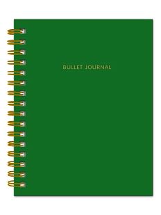 Блокнот-органайзер Bullet Journal, тёмно-зелёный, А5