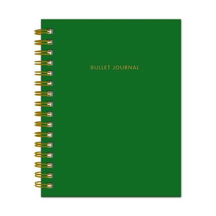 Блокнот-органайзер Bullet Journal, тёмно-зелёный, А5, фото 1.