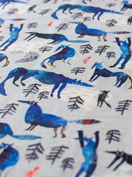 Набор из двух салфеток «Волки в лесу», фото 3.