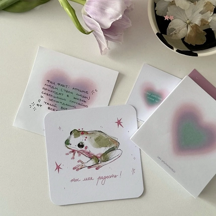 Бумага для записей «Purple aura heart», фото 6.