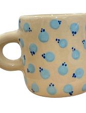 Кружка ручной работы с росписью Голубика, керамика, 350 мл