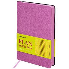 Ежедневник недатированный, BRAUBERG «Stylish», розовый, А5