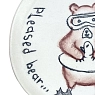Тарелка ручной работы Правильная посуда «Pleased bear в спасательном круге», керамика, 18 см, превью фото 3
