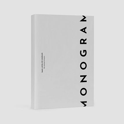 Блокнот MONOGRAM в точку, А5, 96 листов, белый, фото 4.