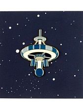 Металлический значок Heart of Moscow «Космическая станция» серия Космос 1961