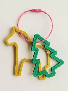 Брелок, обвес на сумку DARI DARI «Лошадка с ёлочкой», тёмно-золотистый, 7 см