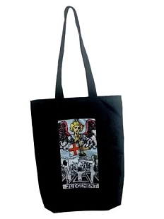 Сумка шоппер Интроверт «Таро. Страшный суд», чёрный