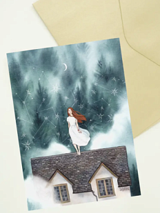 Открытка Анна Спешилова «Пробуждение», односторонняя