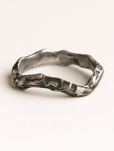 Кольцо из нейзильбера «Излом»
