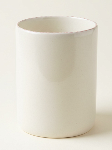 Стакан ручной работы Донышко-горлышко «Кот Краш Серый», белый, керамика, 300 мл, фото 2.