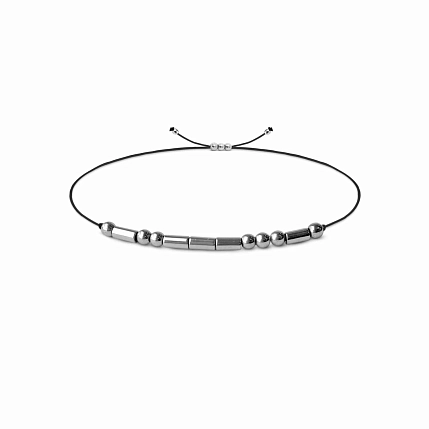 Браслет язык Морзе Something Special «Love» на чёрной нити, фото 3.