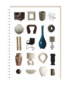 Блокнот на пружине Mitrozhe «Decoration», А5, 50 листов, белый