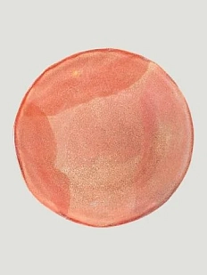 Тарелка ручной работы «Красная пустыня», керамика, 22 см
