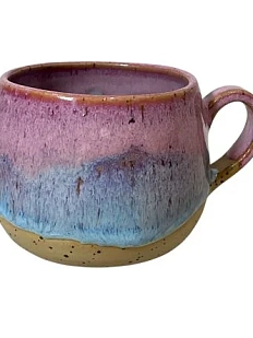 Кружка ручной работы «Рассвет», розово-голубая, керамика, 250 мл