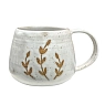 Кружка ручной работы Ловетанн керамика круглая «Веточки», керамика, 400 мл, превью фото 1