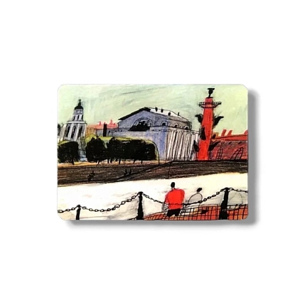 Магнит Подписные изделия «Стрелка Васильевского острова», фото 1.