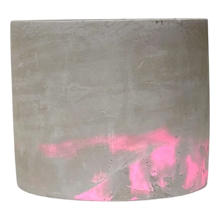 Кашпо Детали решают «Средняя деталь», бетонное, серо-розовый, фото 4.