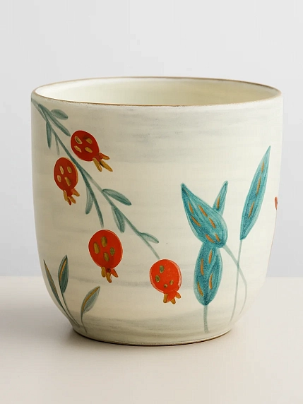 Кружка ручной работы Ким керамика с росписью Леопард в джунглях, керамика, 450 мл, фото 3.