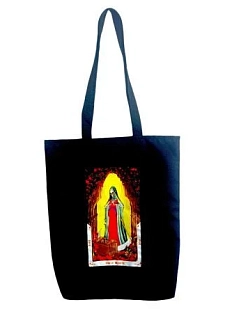 Сумка шоппер Интроверт «Таро. Санта Муэрте», чёрный