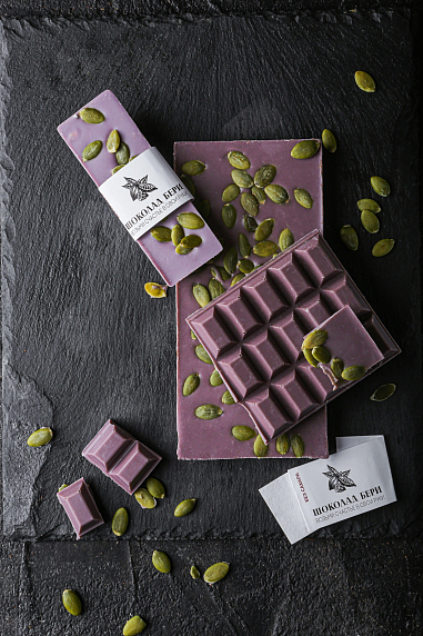 Шоколад Бабл гам с тыквенными семечками 100 г, фото 1.