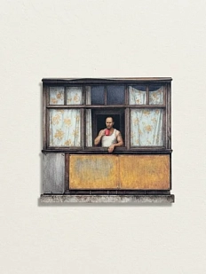 Магнит «Выросли и уехали. Окна 4», №2