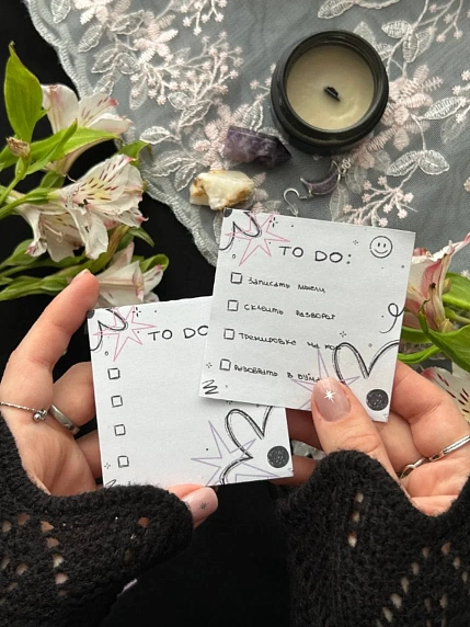 Блок для записей Апрельское утро «To do», 7 х 7 см, 100 листов, фото 1.