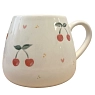 Кружка ручной работы Slowday Ceramics с вишнями и сердечками, полуфарфор, 250 мл, превью фото 2