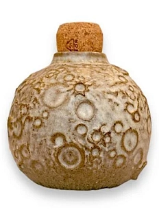 Банка ручной работы «Луна», серая, керамика