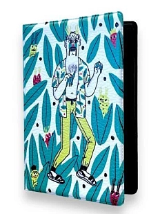 Обложка на паспорт Валя Карнавалова «Парень в рубашке», ПВХ