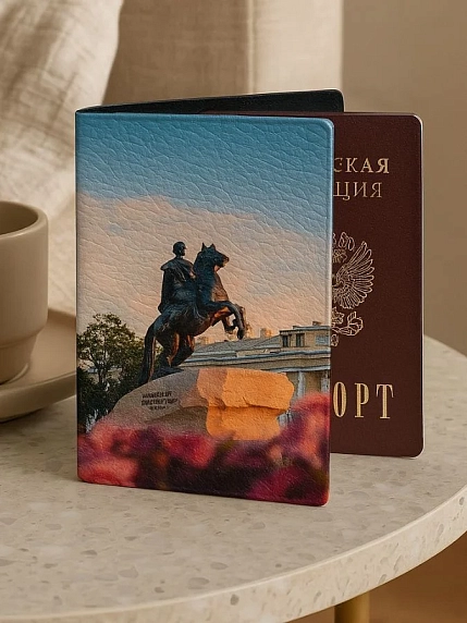 Обложка на паспорт DARI DARI «Медный всадник», искусственная кожа, фото 2.