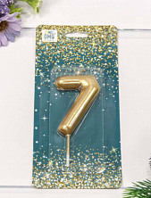 Свеча для торта «Цифра 7», 6 см