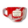 Кружка ручной работы NF ceramics «Королева b**at всего», красная, керамика, 600 мл, превью фото 1