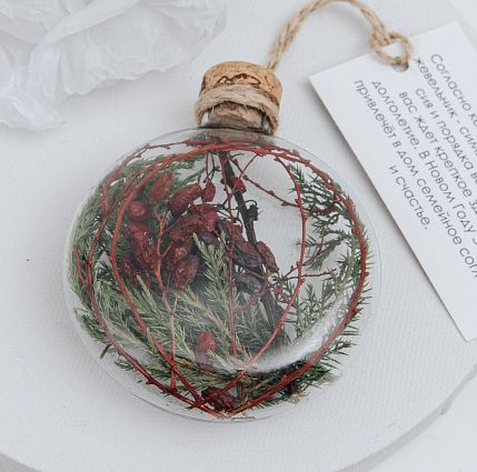 Ёлочный шар-панно «Родной», 8 см, фото 1.