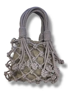 Авоська ручной работы, серая