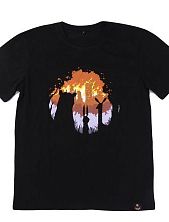 Футболка Barking store «BURN BURN BURN», 2XL муж.
