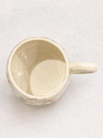 Кружка ручной работы НАДО ЖЕ с росписью «Зайчики», белая, керамика, 300 мл, фото 4.