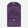 Cкладной кошелёк визитница ручной работы, Kokosina bags, натуральная кожа, фиалковый, превью фото 3