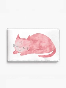 Обложка на студенческий билет DARI DARI «Розовый котик», экокожа