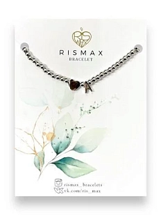 Браслет ручной работы с буквой A и сердцем, нержавеющая сталь