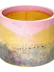 Кашпо Детали решают «Большая деталь», бетонное, розовый