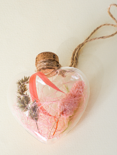 Ёлочный шар «Благодарный» в форме сердца, 8 см