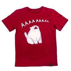 Футболка Barking Store «Кот АААА», 2XL муж., бордовый