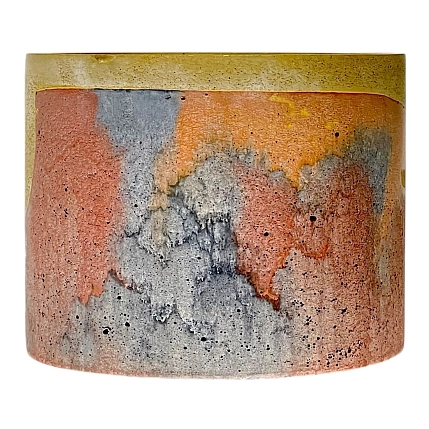 Кашпо Детали решают «Большая деталь», бетонное, горчичный, фото 2.