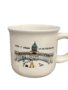 Кружка эмалированная «Казанский», кремовая, 90 мл