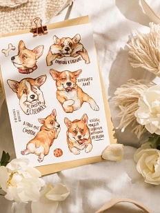 Стикерпак «Корги»